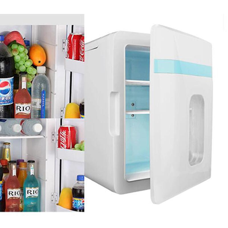 10L Mini Car Fridge Handheld 12V 60W Single Door Refrigerator Household Car Dual-Use Thermoelectric Mini Fridge Cooler Warmer