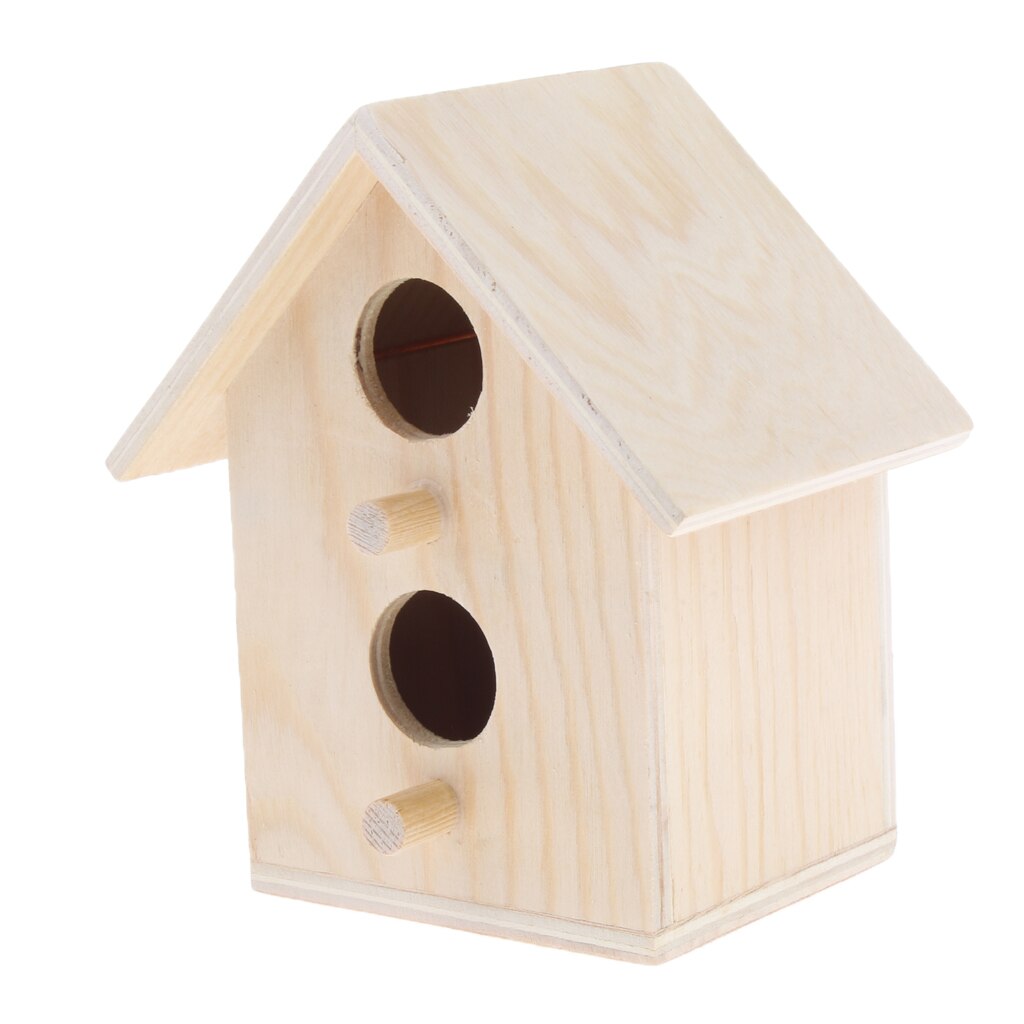 Bird Nest Box Bird House Budgie Wood Breeding Box for Lovebirds, Parrotlets Mating Box
