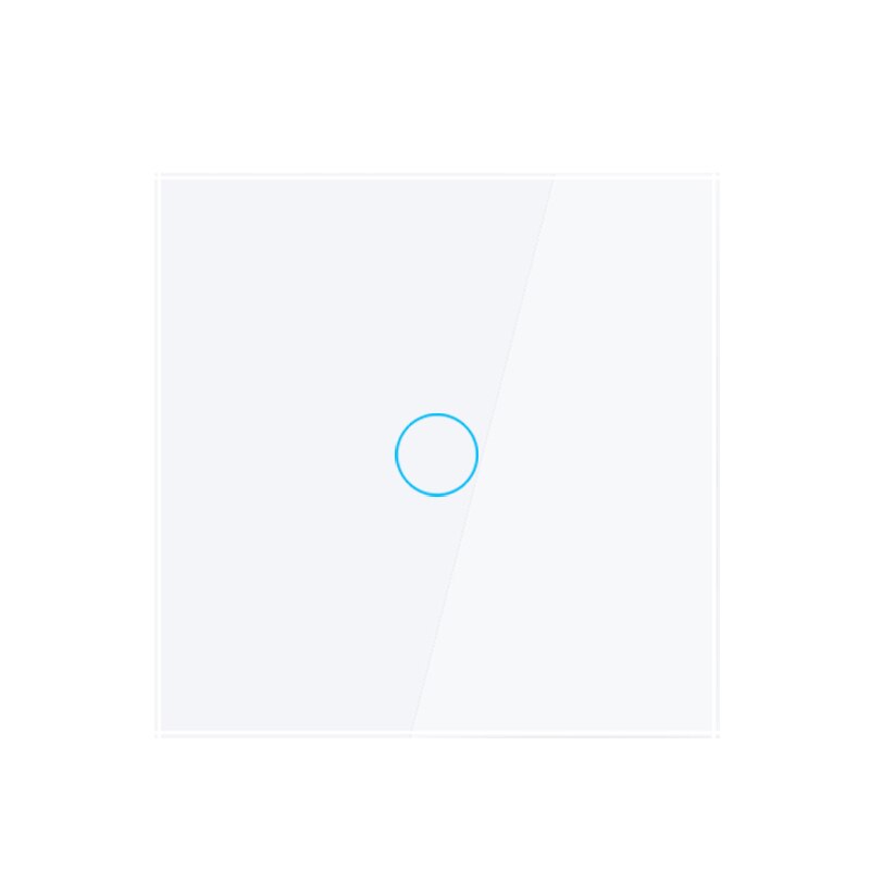 Tuya Touch Light Switch 1/2 Gang Intermediate Stair Switch EU Power Sensor Switches Black White With Glass Panel smart home