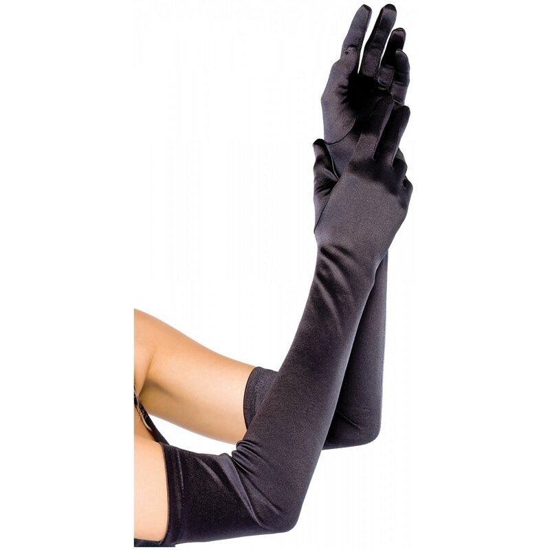 Guantes largos de satén para la Ópera para disfrazarse, cosplay, accesorios para fotos: Default Title