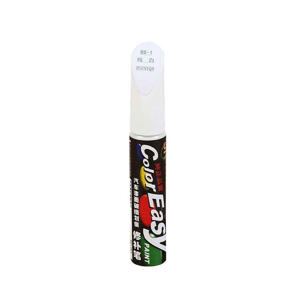 Car Touch Up Pen Set Car Paint Surface Repair Scratch Repair Paint White Gray Black Red Mixed Color Paint Pen: White