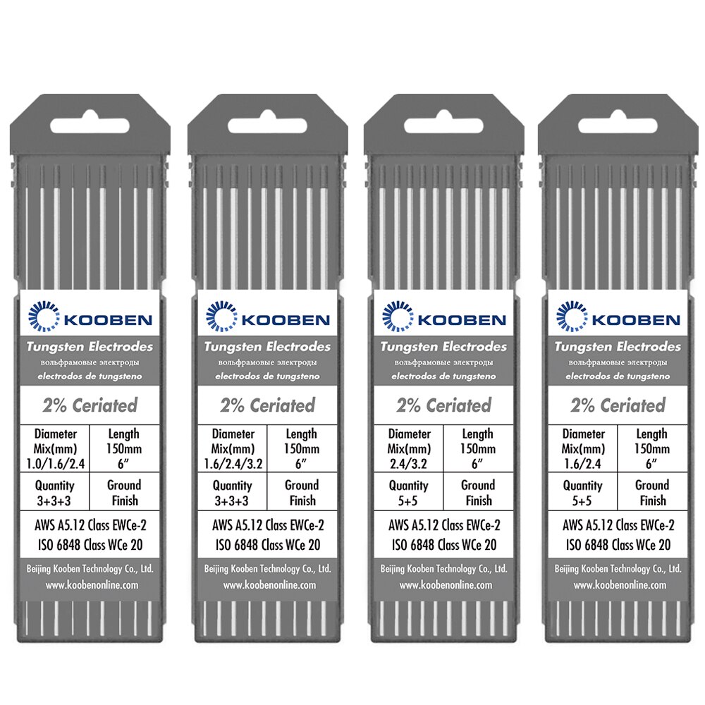 Électrodes de soudage TIG en tungstène WL-15 OR 175mm