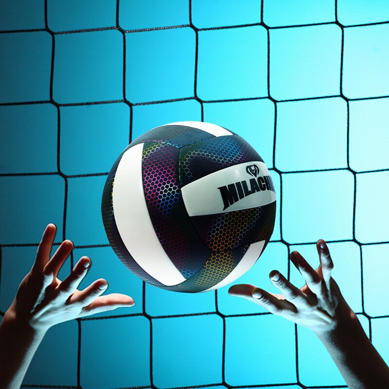 Ballon de volley-Ball réfléchissant taille officielle 5, léger, adapté aux jeux d'équipe, d'entraînement sportif, de plage en plein air, terrain de jeu-40