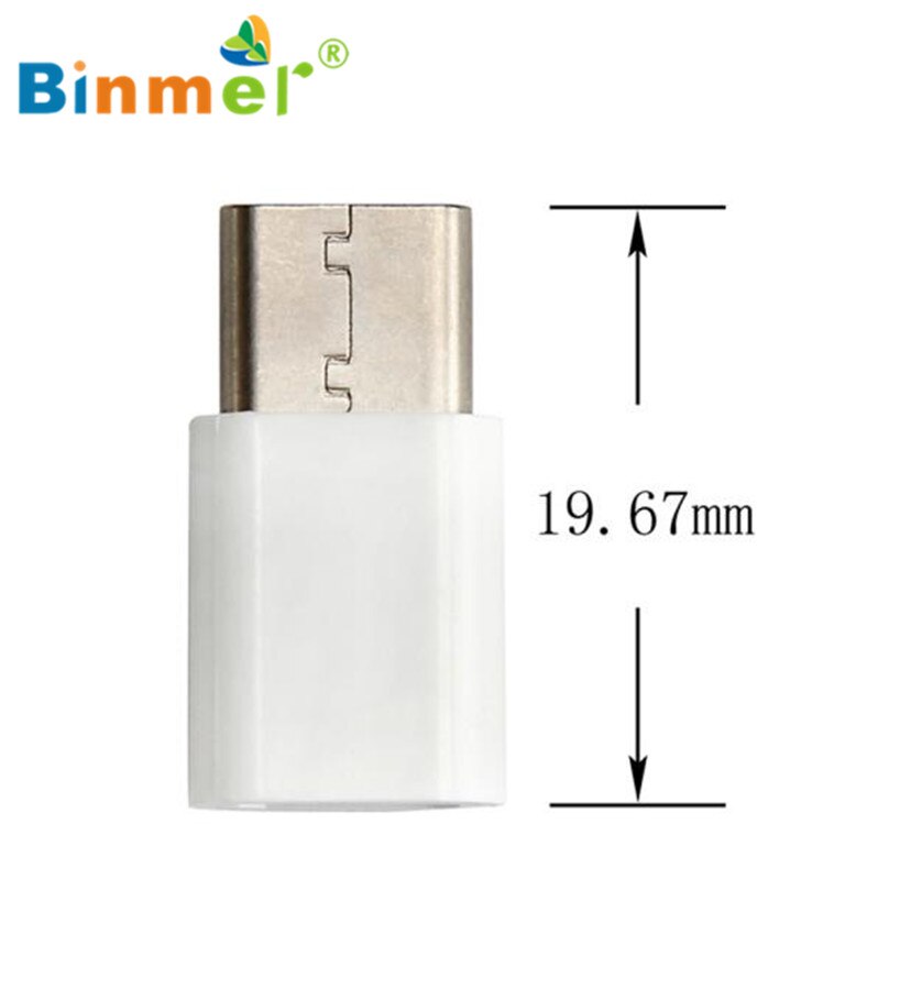 Binmer Free shiping 5PC USB-C Type-C To Micro USB Data Charging Adapter For Huawei P9 Sep 12