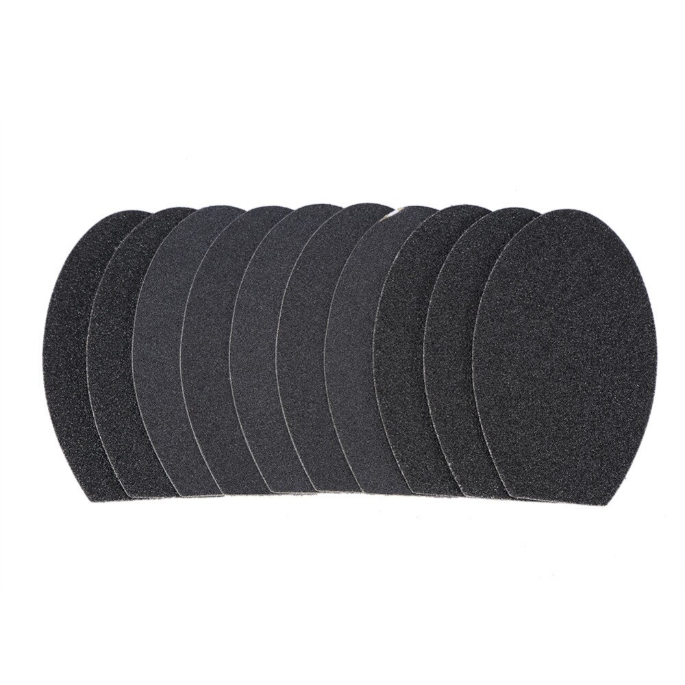 Rvs Double Side Pedicure Voet Bestand Hard Dead Skin Remover + 10 stks Schuren Papier Rasp Eelt Voeten Zorg Pedicure Gereedschap