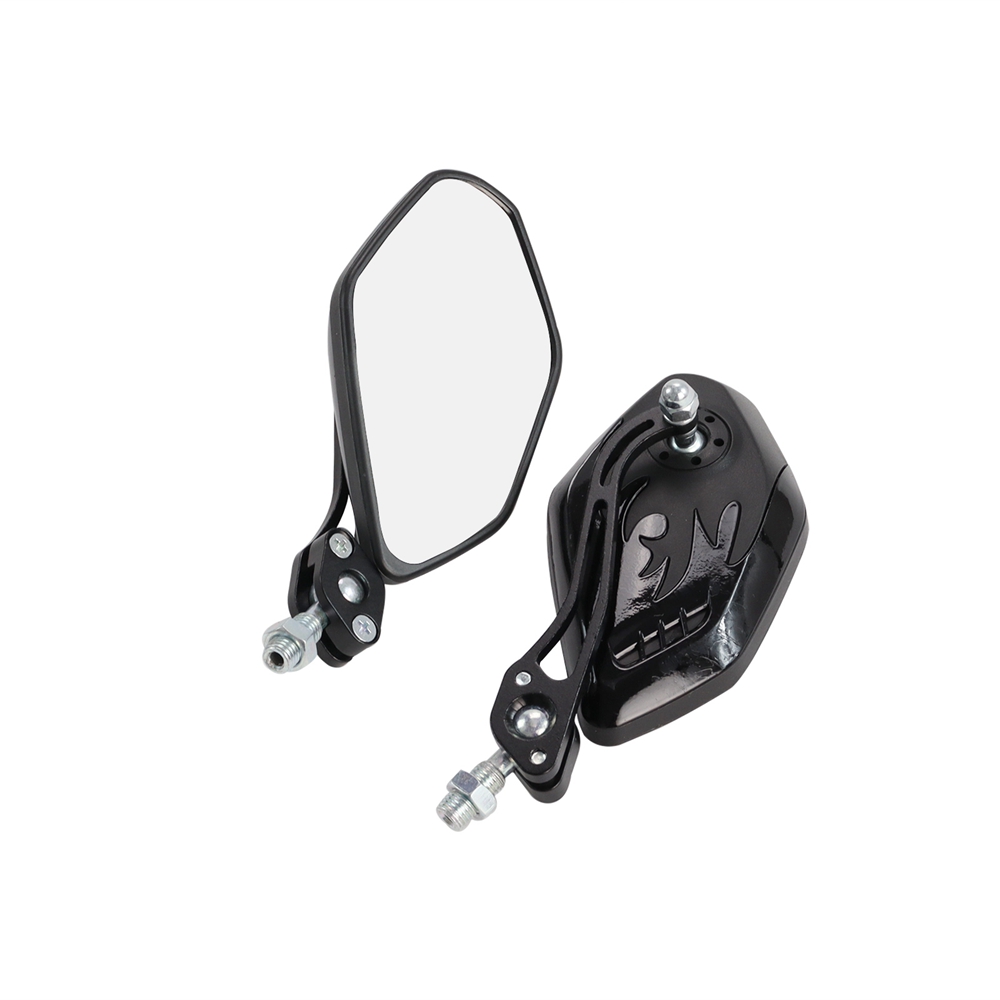 2 Stks/set 8/10Mm Aluminium Motor Scooter Motorfiets Stuur Mount Achteruitkijkspiegels