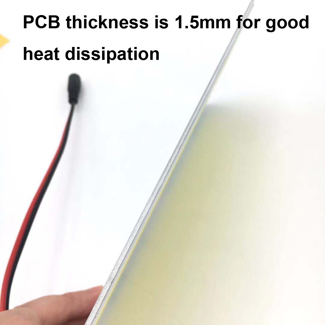 Panneau LED COB blanc, dc 12v, 60W, puce de lampe embarquée, Source d&#39;éclairage 220 × 112.7mm, ZF-220-112.7-0484