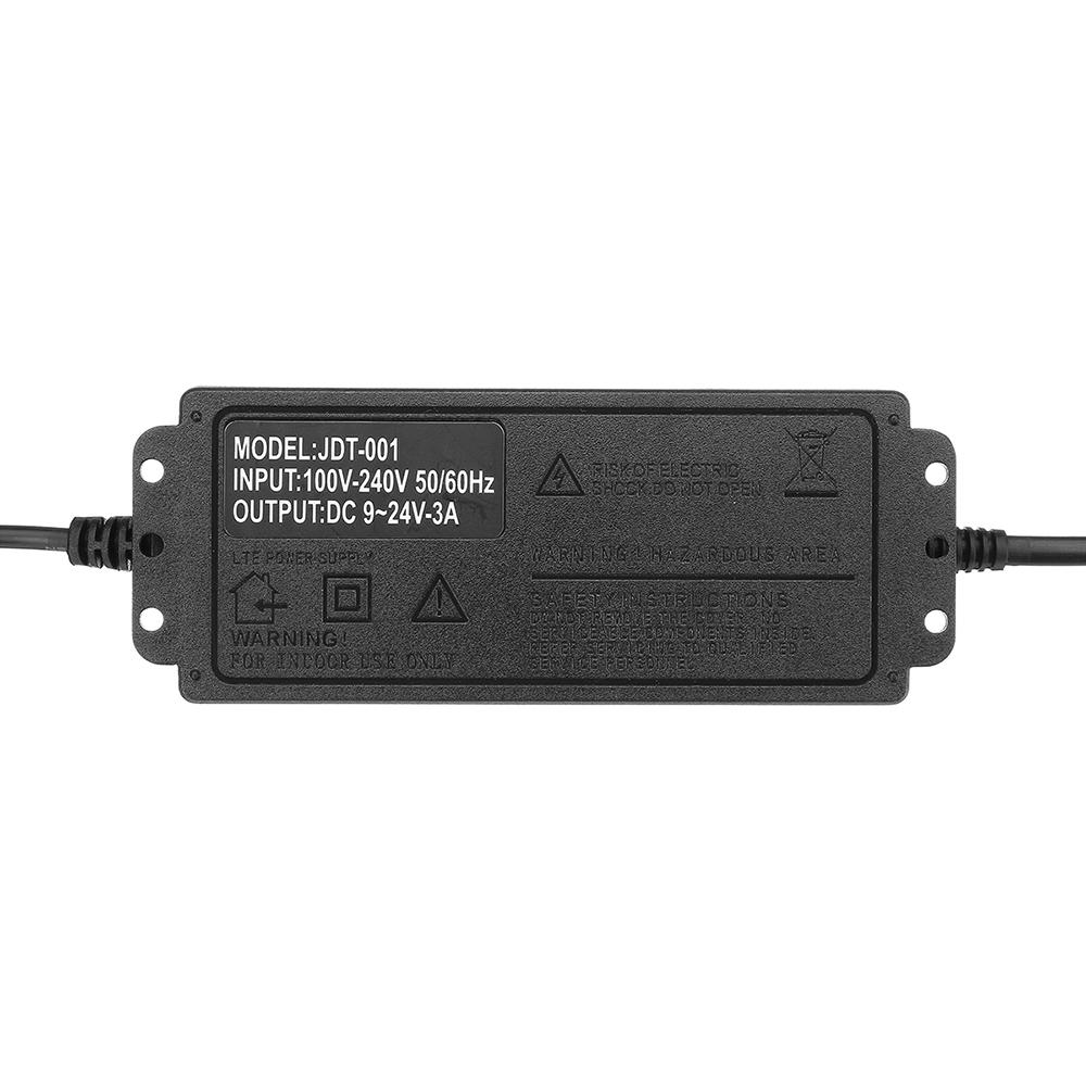 DC 9-24 v 3A 72 w AC/DC Adapter Schakelende Voeding Verstelbare Power Adapter Display EU /US Plug