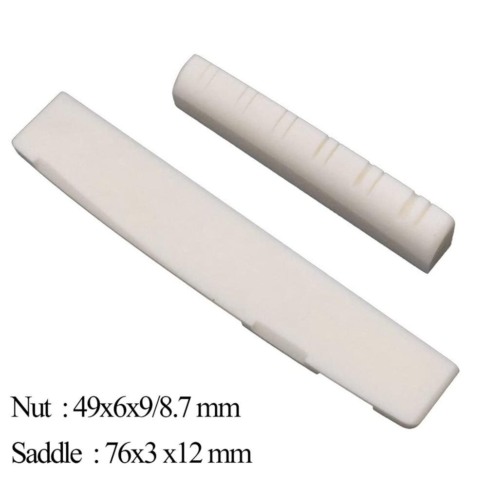 12 strenge akustisk guitar benbro sadelmøtrik til folkeguitar 49mm / 76mm guitarra reservedele: Møtrik og sadel