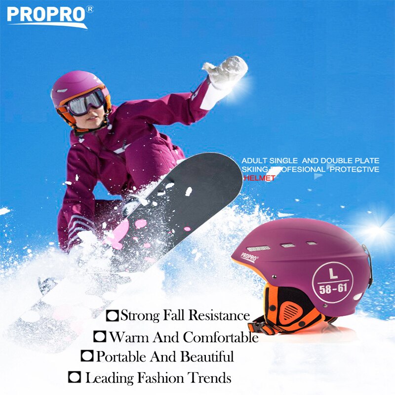 Casque de sécurité extérieur produo Ski Snowboard patinage adulte hommes femmes casque de Ski d'hiver planche à roulettes ABS EPS casques de Sports d'hiver