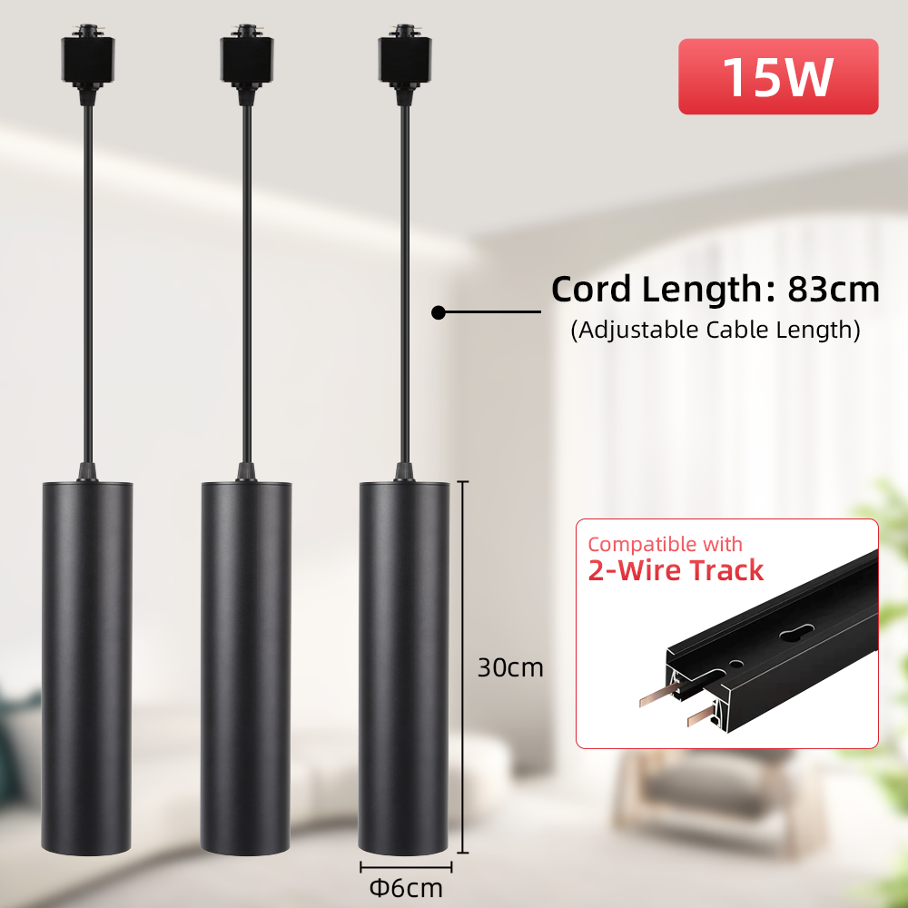 Led Track Hanglamp Plafondlamp 10 W/15 W Spot Verlichting 110 V 220 V Rail Verlichting Hanglamp voor Keuken Woonkamer Slaapkamer: Donkergroen / Beige
