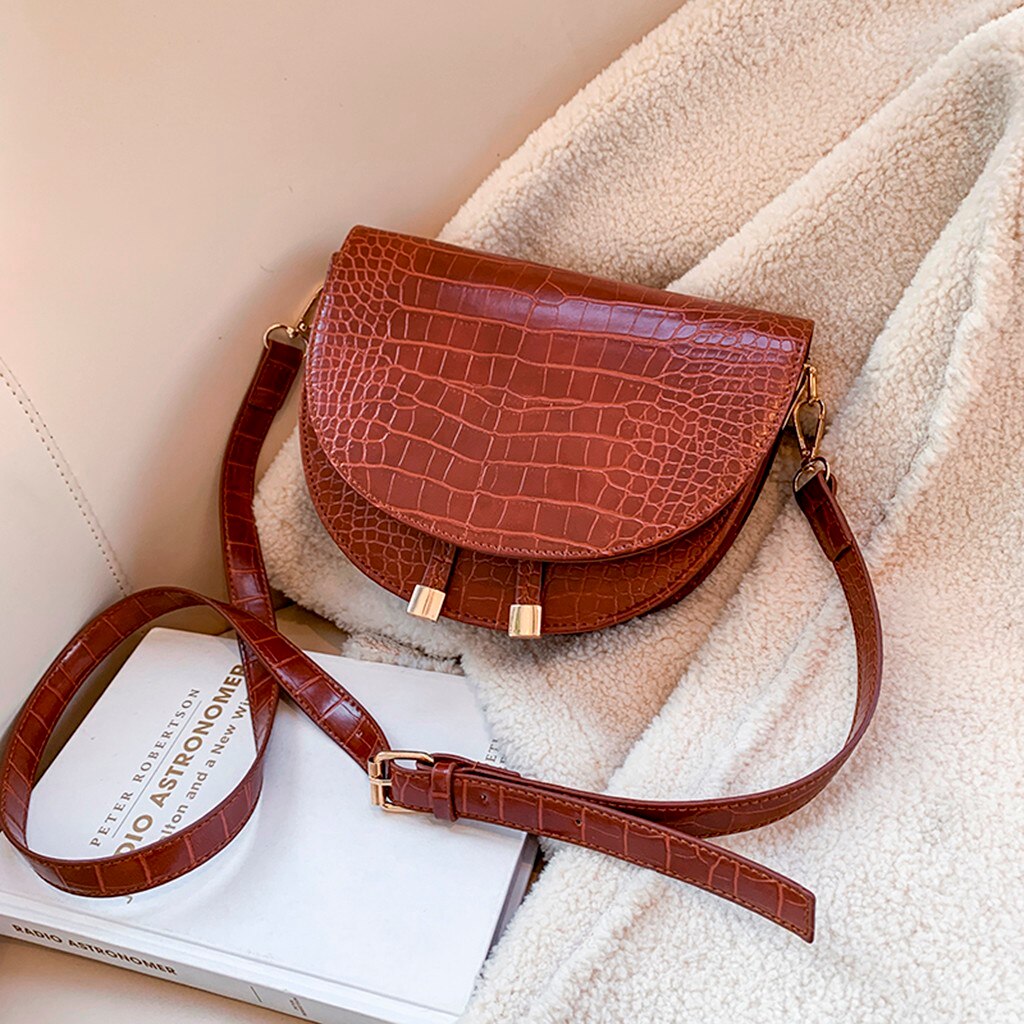 Ladies Crossbody Bags For Women Alligator Plush Satchel Casual Wild Simple Shoulder Messenger Bag Bolso Hombre