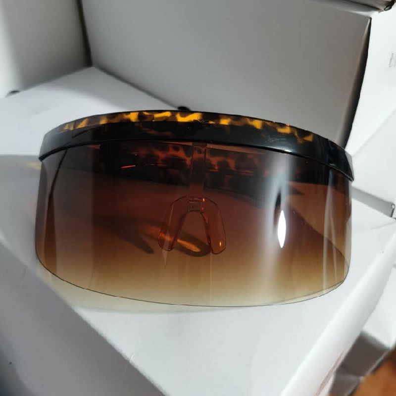 1pc Anti-UV lunettes de soleil anti-voyeur lunettes de soleil miroir lunettes de soleil demi visage bouclier garde moto lunettes