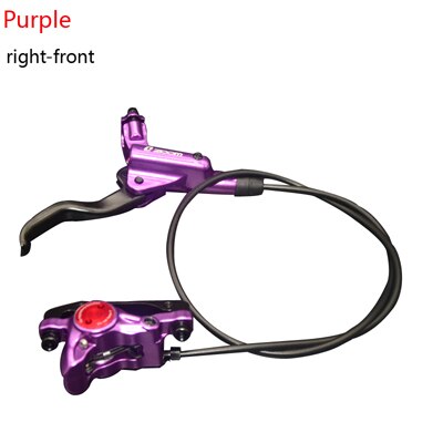 ZOOM Brake bicycle bike mtb Hydraulic Disc brake set clamp mountain bike Brake Update: purple R-Front