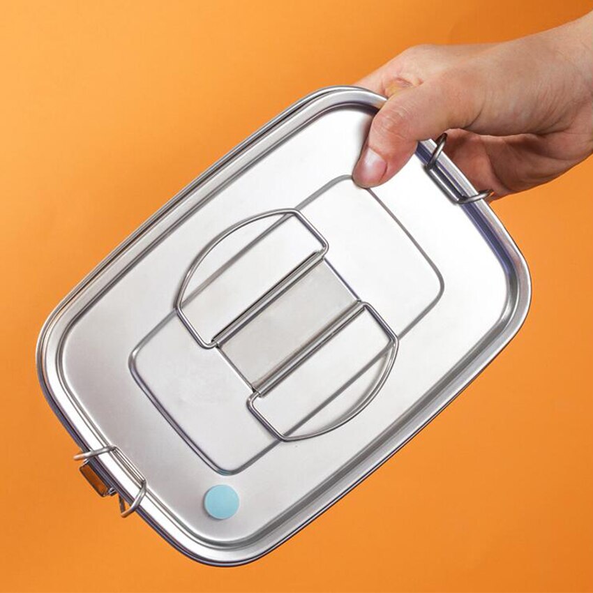 304 Roestvrij Staal Lunchbox Voedsel Container Bento Box Voor Kinderen Volwassen Double Layer Grote Capaciteit Servies Voedsel Opbergdoos