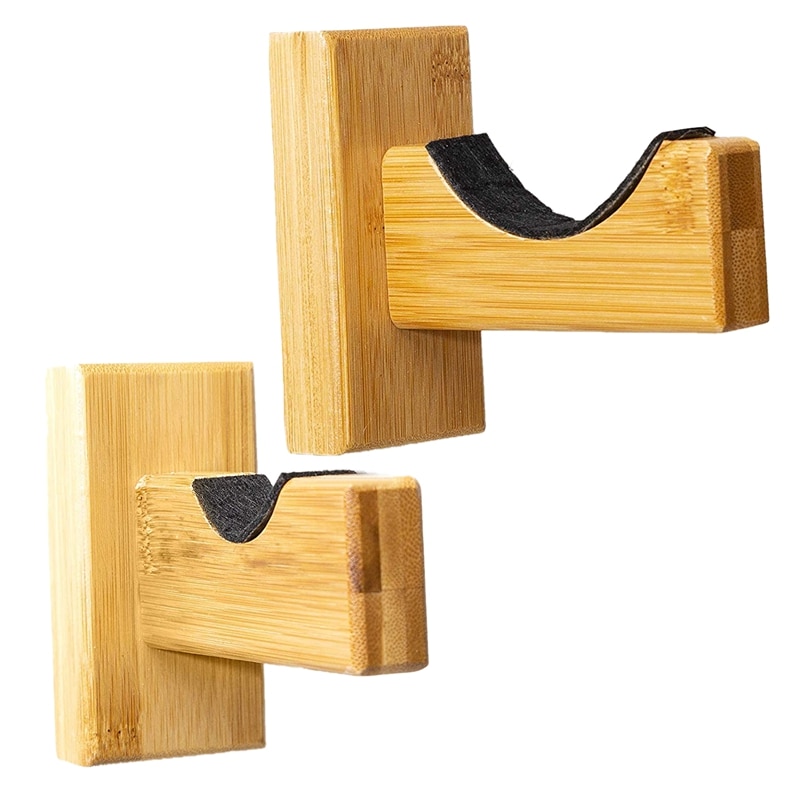 Baseball Schläger Zauberstab Halterung für Horizontale Anzeige, handgemachte Massivholz mit Filz Liner und Schläger Zauberstab Montieren (2 Pack): Ursprünglich Titel