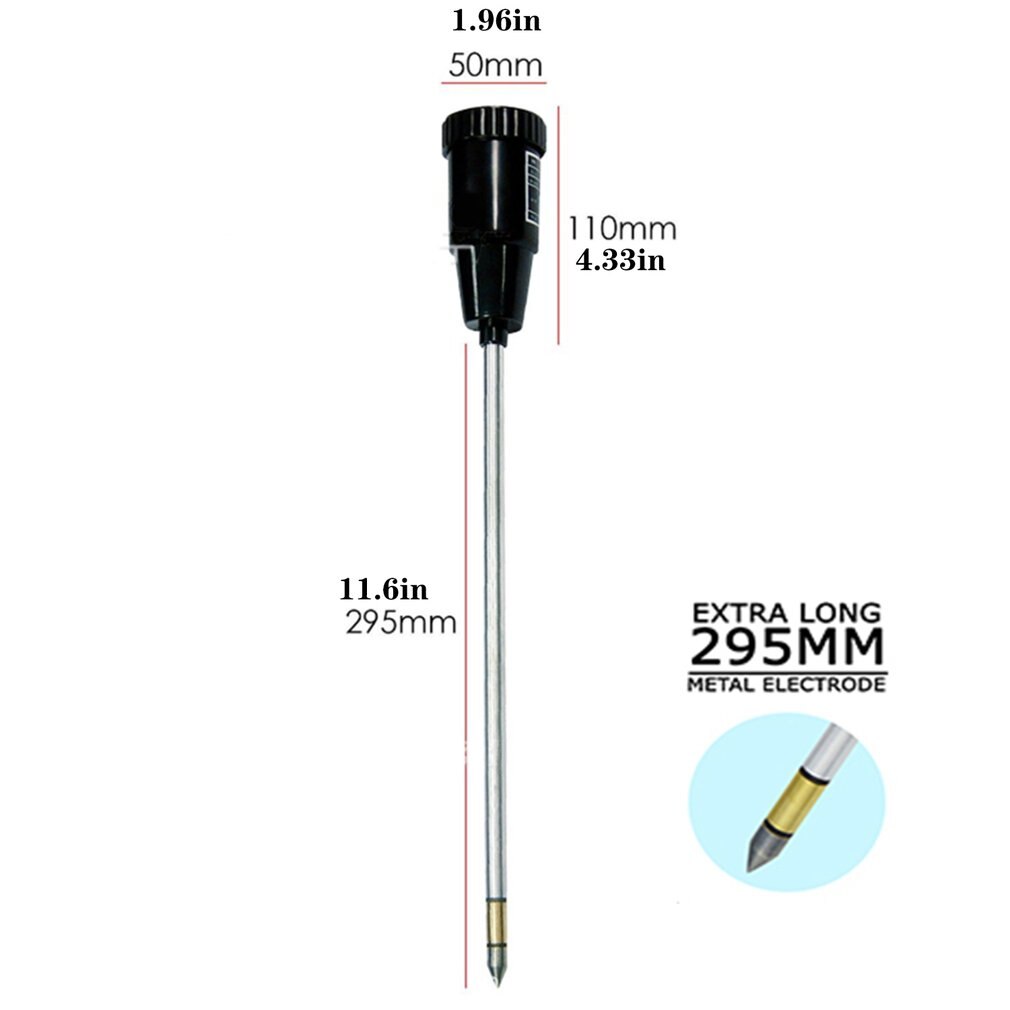 High-precision Soil PH And Moisture Tester Upgraded Version Of Metal Button Soil Tester Acid-base Moisture Meter