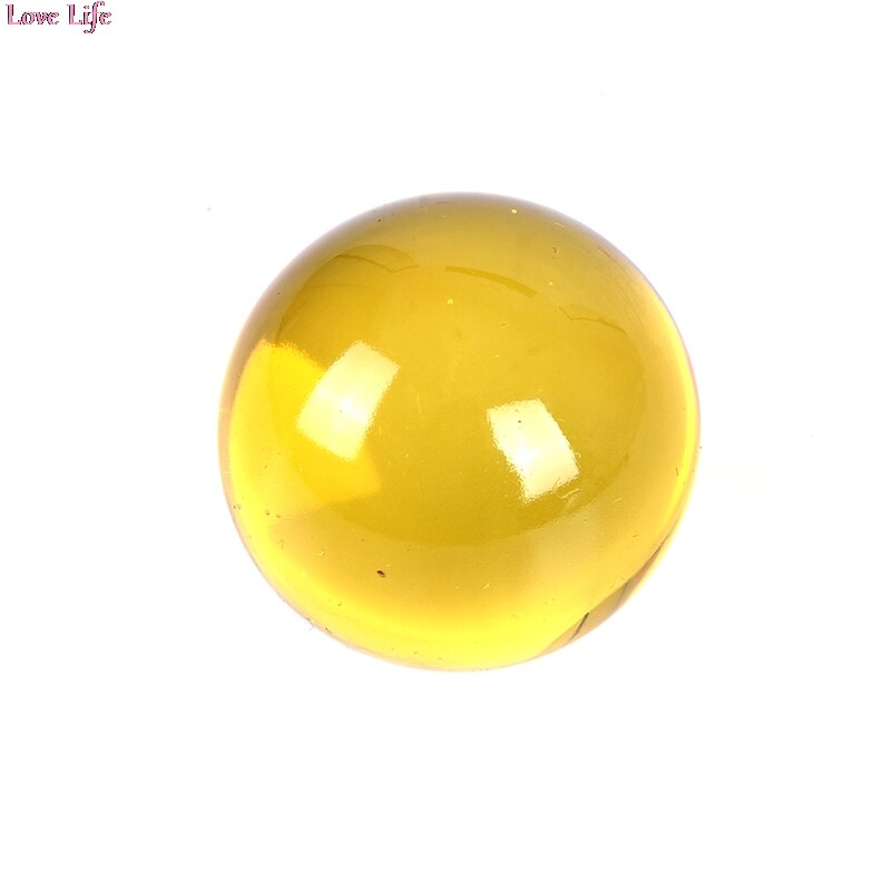 30mm Crystal Ball Quartz Glass Transparent Ball Spheres Glass Ball Photography Balls Crystal Craft Decor Feng Shui: Yellow