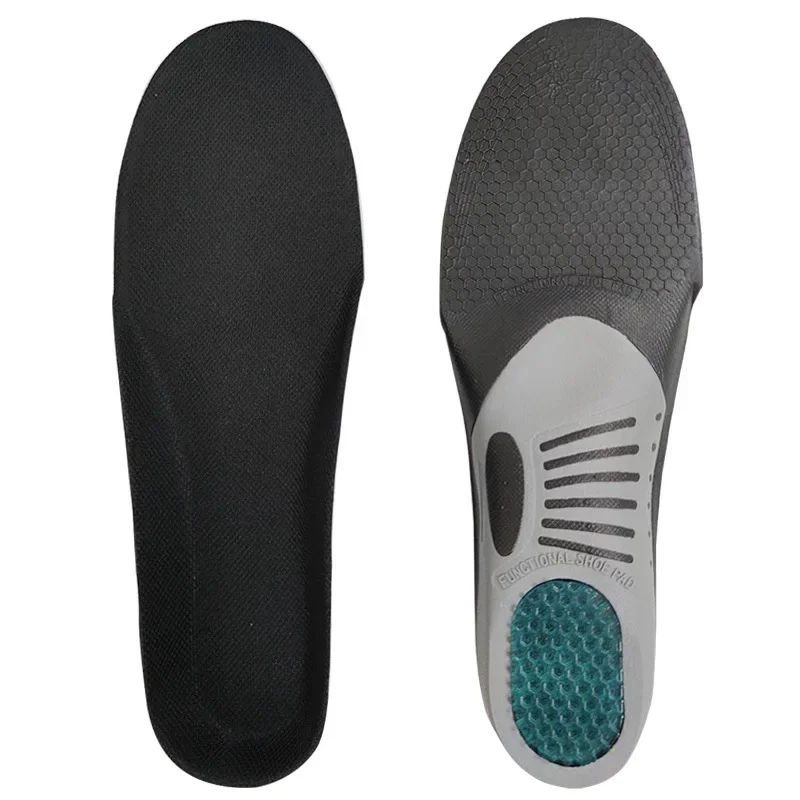 Premium Orthopedische Gel Inlegzolen Orthopedische Platte Voet Gezondheid Zool Pad Voor Schoenen Insert Steunzool Pad Voor Fasciitis Plantaris Unisex: Black / 0