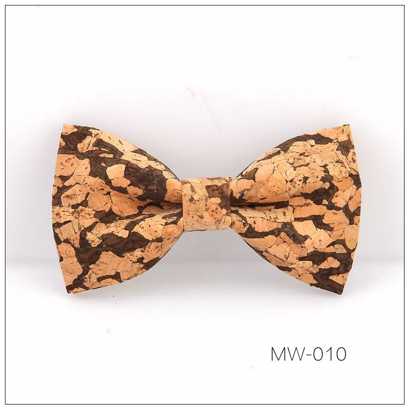 Corbatas de lazo de madera maciza para hombre, accesorios de para y boda, hechos a mano, novedad: MW010