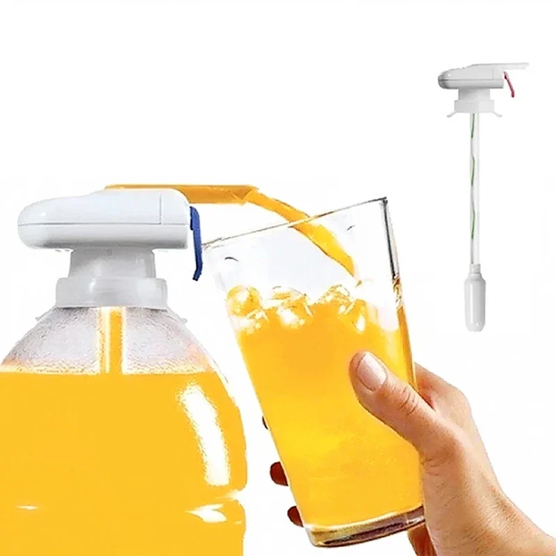 1Pcs White Magic Tap Elektrische Automatische Dranken Dispenser Sap Water Drank Dispenser Spill Proof Sap Melk Dispenser