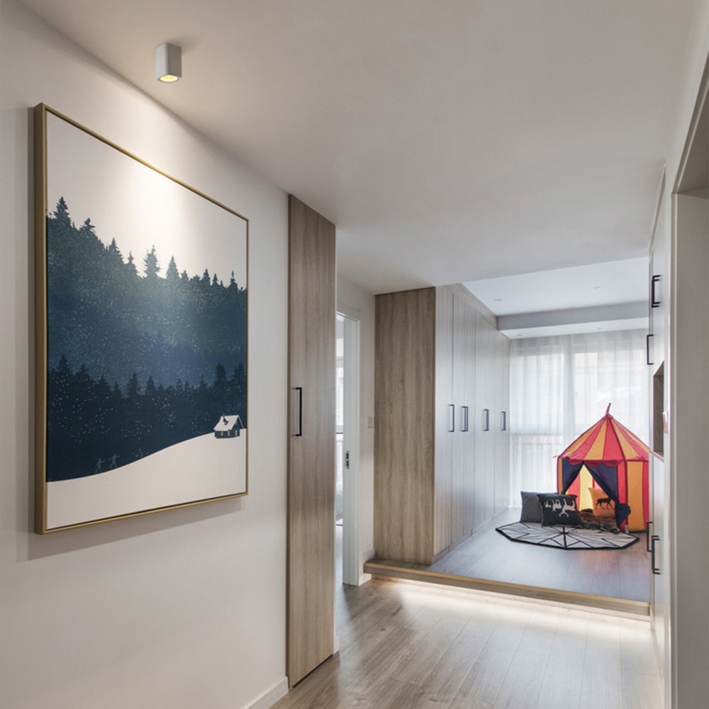 Aisilan LED Opbouw Vierkante Nordic Plafond Downlight voor Kamer/Gang/Hal/Foyer AC85-260V COB Cube Spot licht
