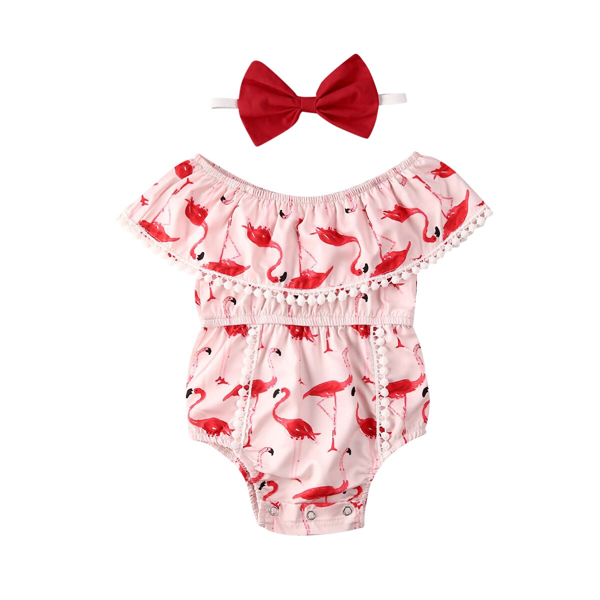 Body d'été pour bébés filles et garçons de 0 à 24 mois, 2 pièces, imprimé Animal, à volants, combinaisons à manches courtes