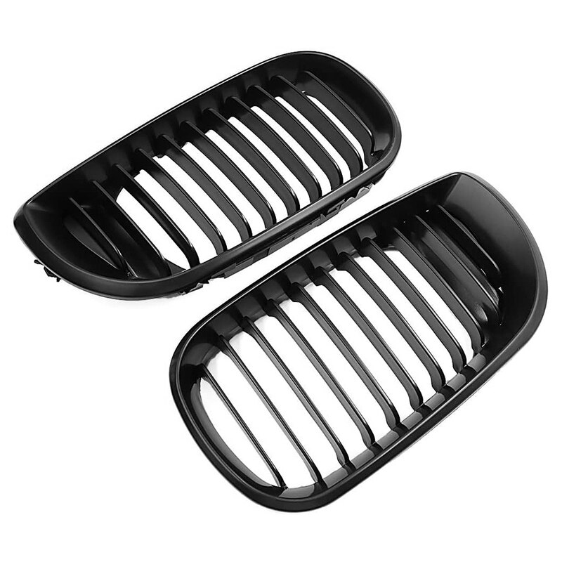 1 paire de gril de calandre noir mat pour 02-05 E46 4D berline 318I 320I 323I 328I