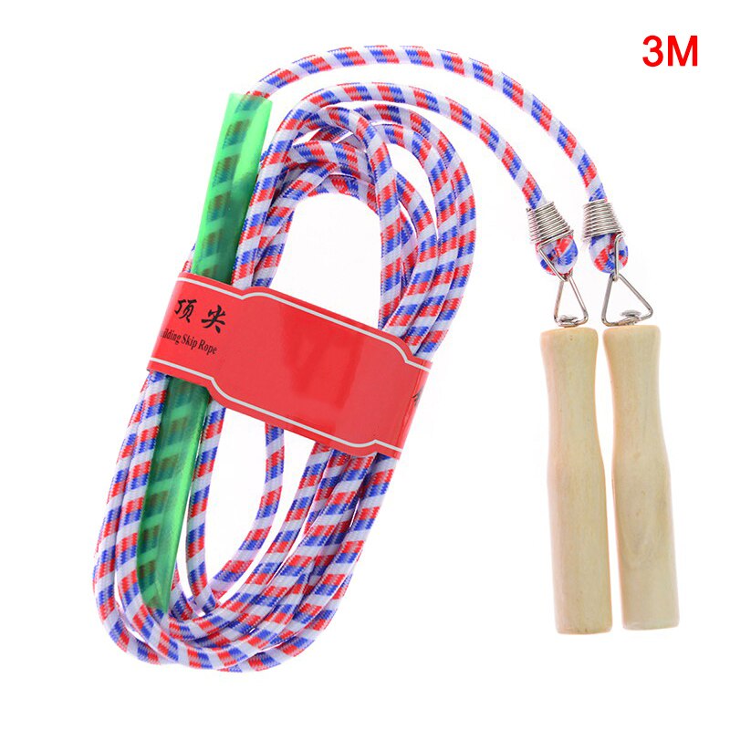 Fitness Jump Ropes With Wood Handle Long Skipping Rope For Multiplayer Group Teamwork Sports Game 3/5/7/9m: 3m