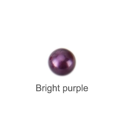 CLUCI 6-8mm Akoya Branello Della Perla per Le Donne Monili Che Fanno Coltivate Branelli Della Perla Delle Donne 16 di Colore Rotonda Akoya sciolto Perla SZ005SB: Bright purple