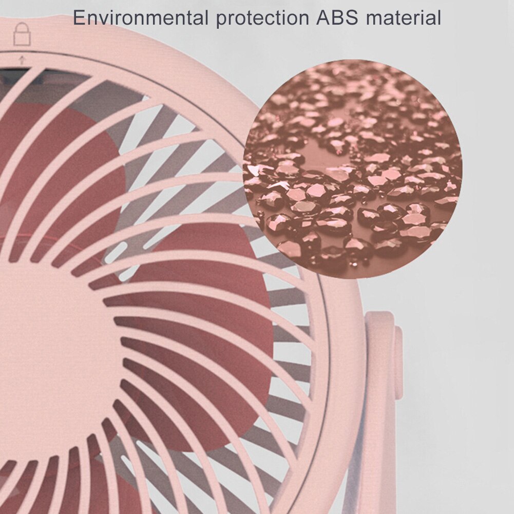 Mini USB Portable Cooling Fan Summer Silent Rotary Home Office Desk Air Cooler