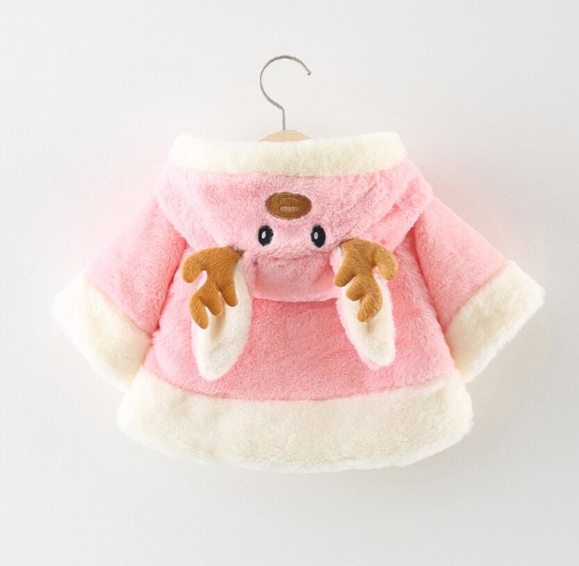 Baby mädchen warme Jacke Winter Baby schal freundlicher kleidung Baby mädchen Vlies Party oberbekleidung für 0-2 t Baby mädchen Karikatur Mantel: Lavendel / 18m