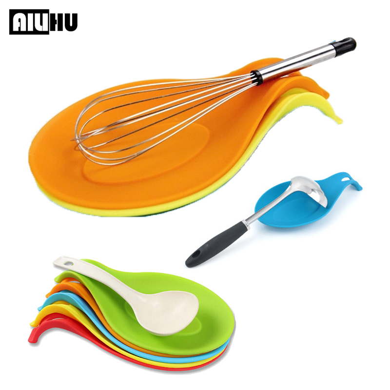 Suprimentos e utensílios de cozinha almofada de silicone, suporte de colher multifuncional, tapete de ferramentas de cozinha, utensílios de cozinha para casa