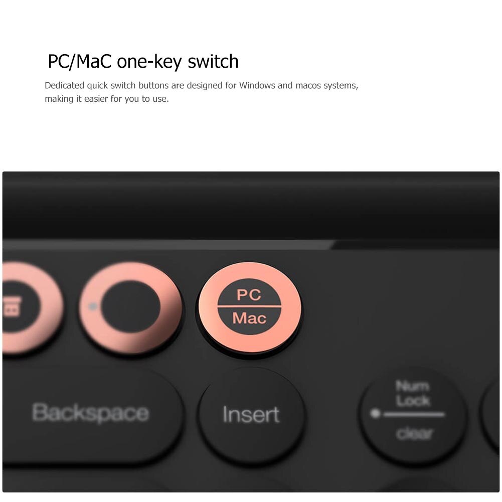 Xiaomi Youpin Miiiw 120 klucz Bluetooth 2.4G Pc bezprzewodowy przenośny tablet numer telefonu klawiatura podwójny-tryb klawiatura robić gier Ipad