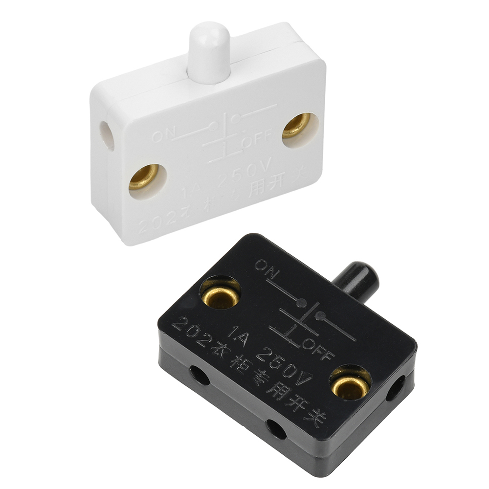 1A 250V Automatic Reset Switch Closet Cabinet Light Switch Household Cabinet Door Control Switch Wardrobe Light Switch