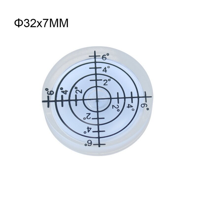 1pcs 32x7MM Bianco Verde Blu di Colore Livella a Bolla Rotonda Bolla di Livello Accessori Per Strumento di Misura Facile trasportare: a