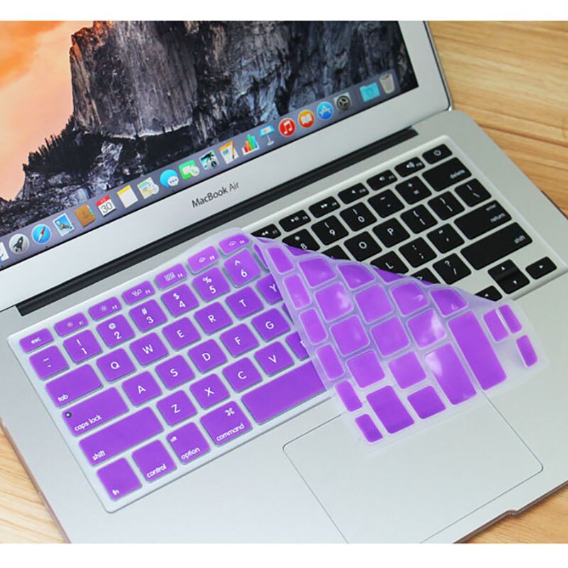 17 Colors US Keyboard Cover Silicone Skin Gel Case for Macbook Air 13" 15" 17"/Macbook Air Pro Protector