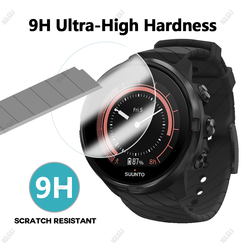 Verre trempé de pour montre connectée Suunto Watch 3 5 7 9, film de protection Transparent, accessoires