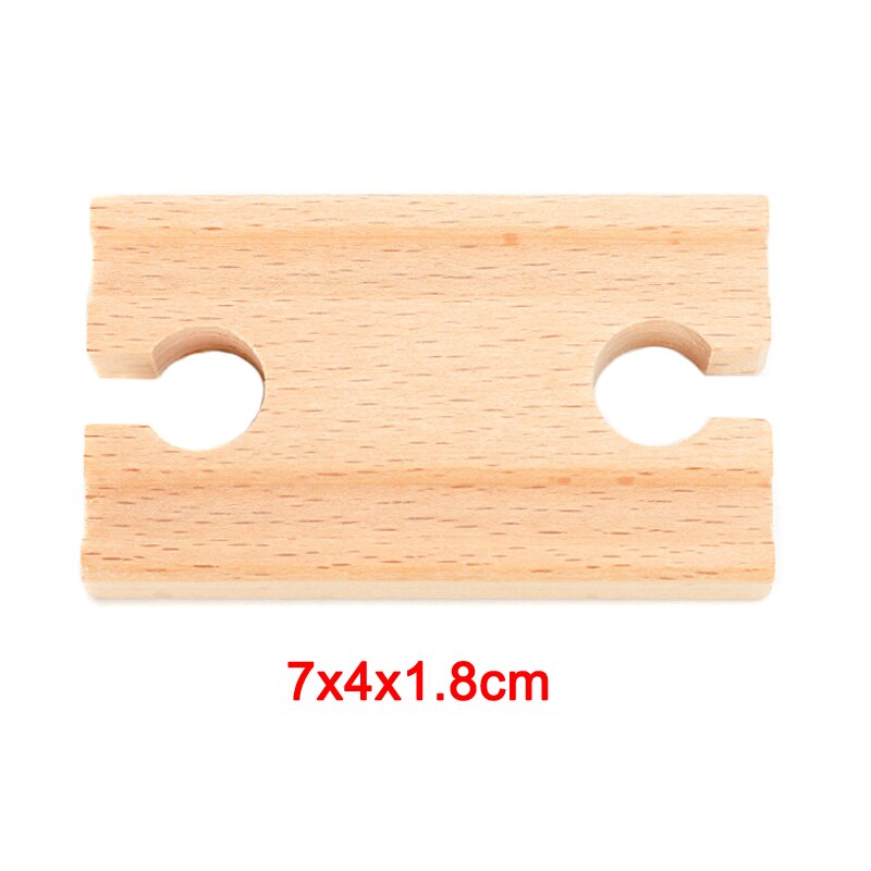 Wooden Train Track Accessories Railway Compatible with Wood Trains Wood Tracks Railway Toys for Kids BM88: 70 concave straight