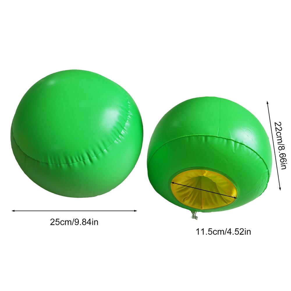 Gants de boxe gonflables en PVC, gants d'exercice interactifs pour les jeunes, mitaines de jeu, intérieur, 1 paire: green
