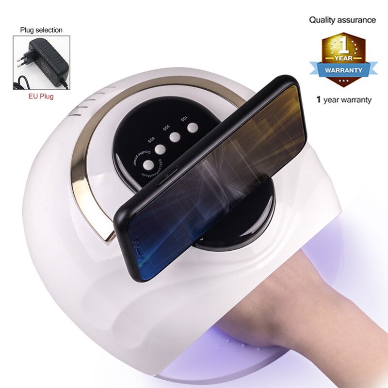 XZM-Lámpara de uñas LED UV de alta potencia, geles Unhas, 42 LED, secador de uñas, herramientas de curado rápido, luz de Gel, 168W: m5plus whit-eu