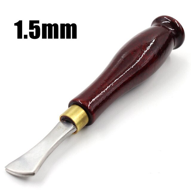 Leather Edge Tool Creaser Stainless Steel Shallow Slot Edge Lineer Pressure Edge Device Trimmer Crimping Leather Tools: 1.5mm