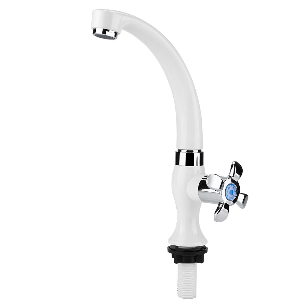 G1/2 ABS Plastic Single Cold Faucet Water Tap Kitchen Sink Faucet Bathroom Basin Accessories: Blossom