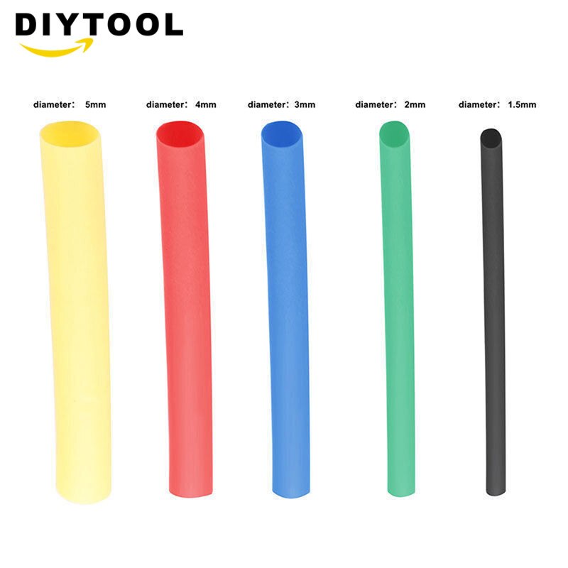328 Pcs Heat Shrink Tube Assortment Kit – 2:1 Shrink Ratio, 5 Colors, 8 Sizes For Wire Insulation & Protection