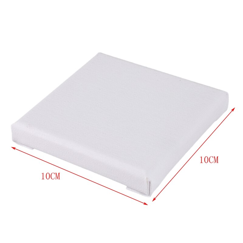 10 Stks/set Witte Lege Art Boards Mini Uitgerekt Kunstenaar Canvas Art Board Acryl Olie Verf Hout + Katoen Voor Kunstwerk schilderen