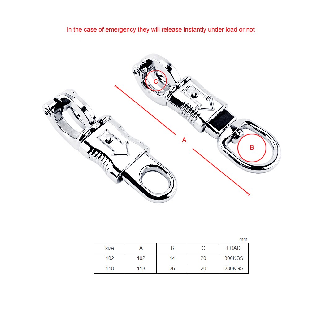 2PCS Equestrian Panic Hook Quick Release Clip Nickel Plated Steel Horse Lead Rope Stables Panic Buckles Horsemanship Zinc Alloy