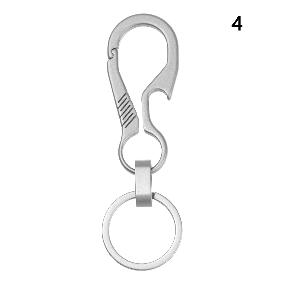 Luxe Real Titanium Hoge Ultra Lichtgewicht Edc Sleutelhangers Mannen Sleutelhangers Sieraden Houders Sleutelhanger Klimmen Accessoires: 4