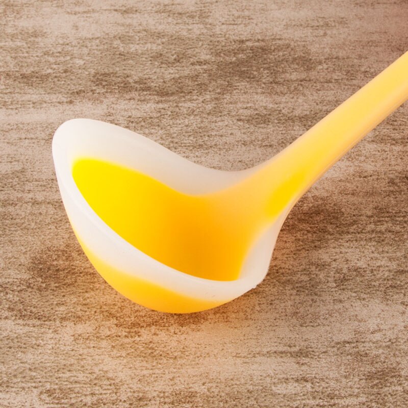 Cuchara de silicona antiadherente para sopa, utensilios de cocina resistentes a altas temperaturas, para arroz, antiquemaduras