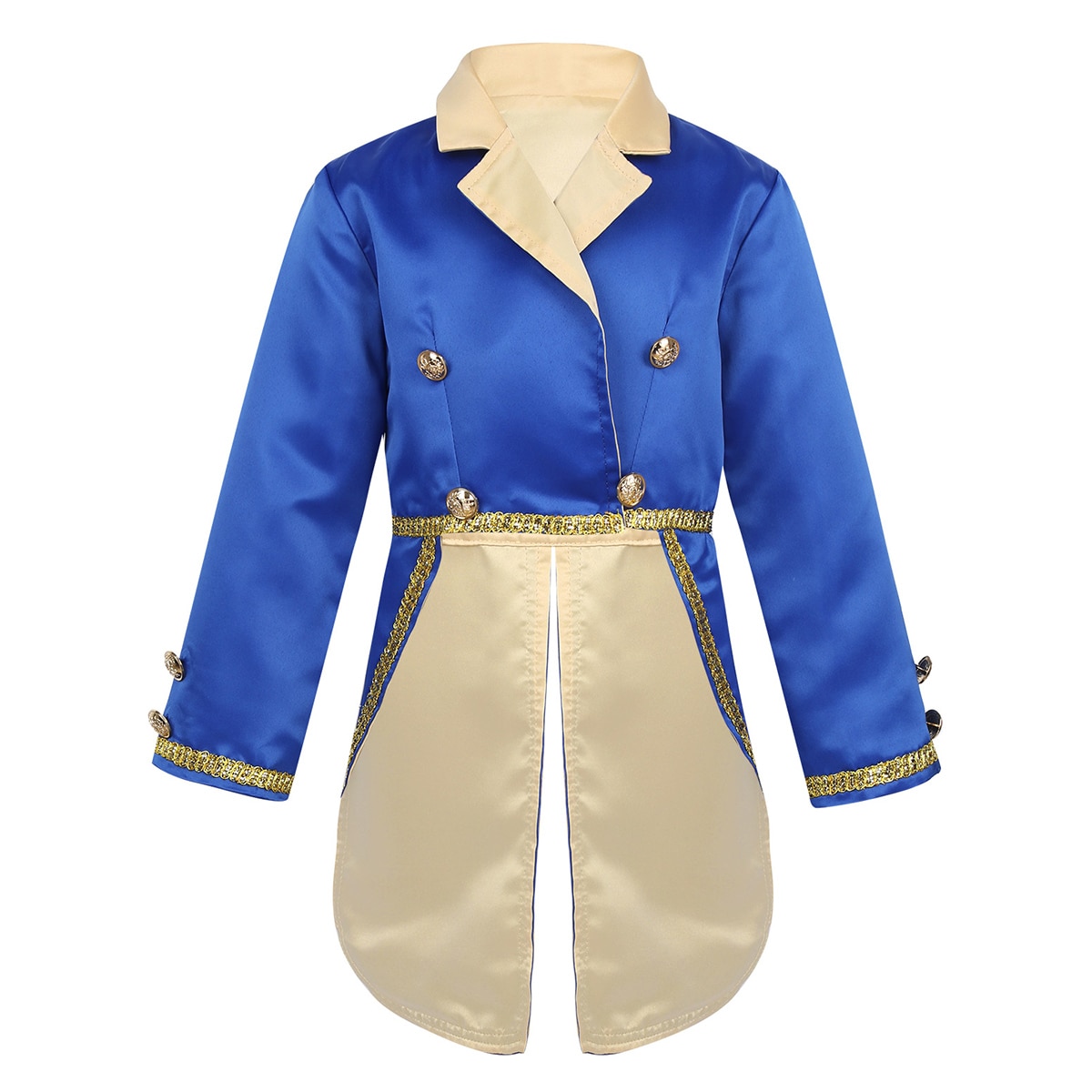 Disfraz de Príncipe para niños, chaqueta de esmoquin de manga larga con cuello vuelto, abrigo trasero para Halloween, Cosplay, ropa de ,: 12-18M