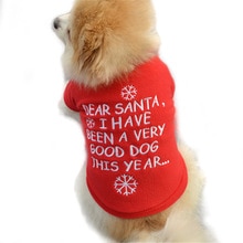Hond Fleece Xmas Hond Speelgoed Kleding Trui Kerst Rode Hond Trui Huisdier Puppy Herfst Winter Warme Trui Geborduurde Kleding